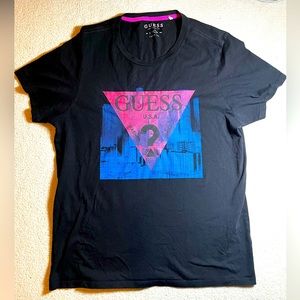 Vintage-style Guess Colorimetric Logo Tee